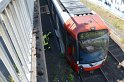 Unfall zwischen zwei KVB Bahnen Koeln Hoehenhaus Im Weidenbruch P023